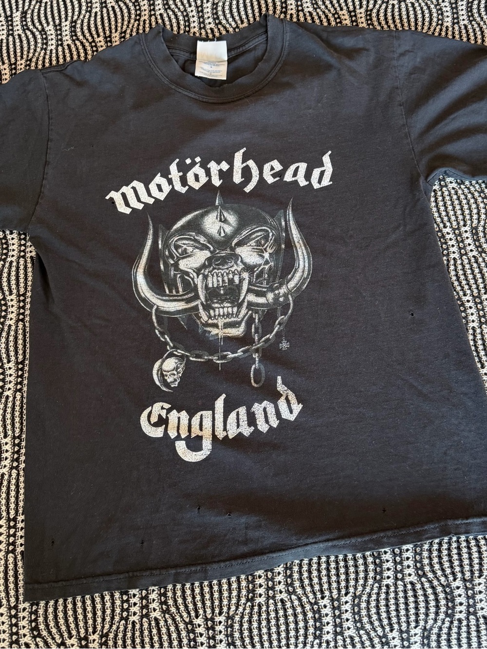 Vintage Black Motörhead England Graphic Tee